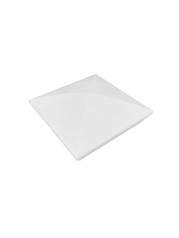 White Primed Smooth Pyramid Cap 90mm - Image 2