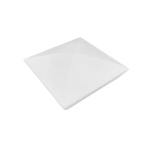 White Primed Smooth Pyramid Cap 90mm