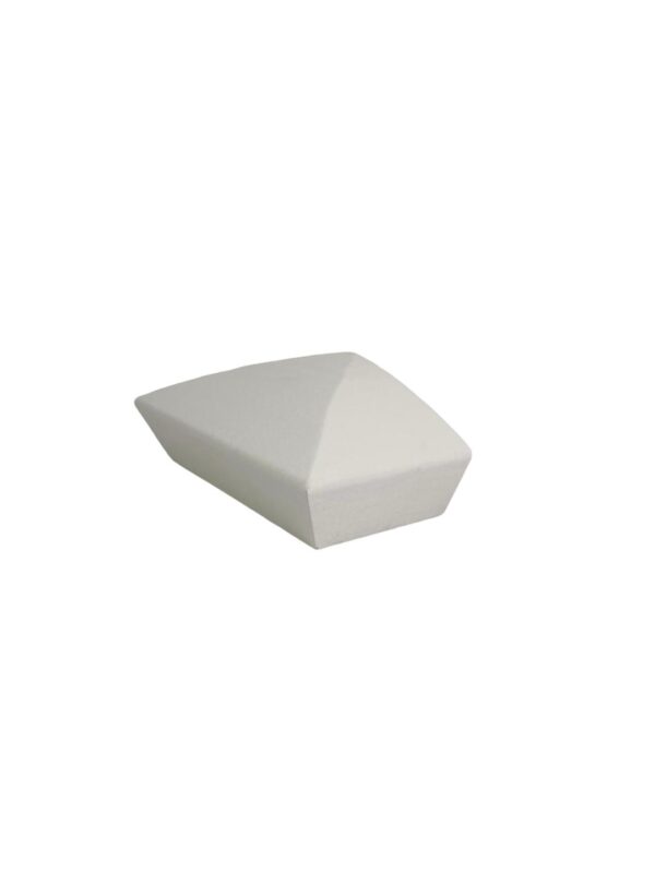 White Primed Smooth HALF Pyramid Newel Cap 90mm