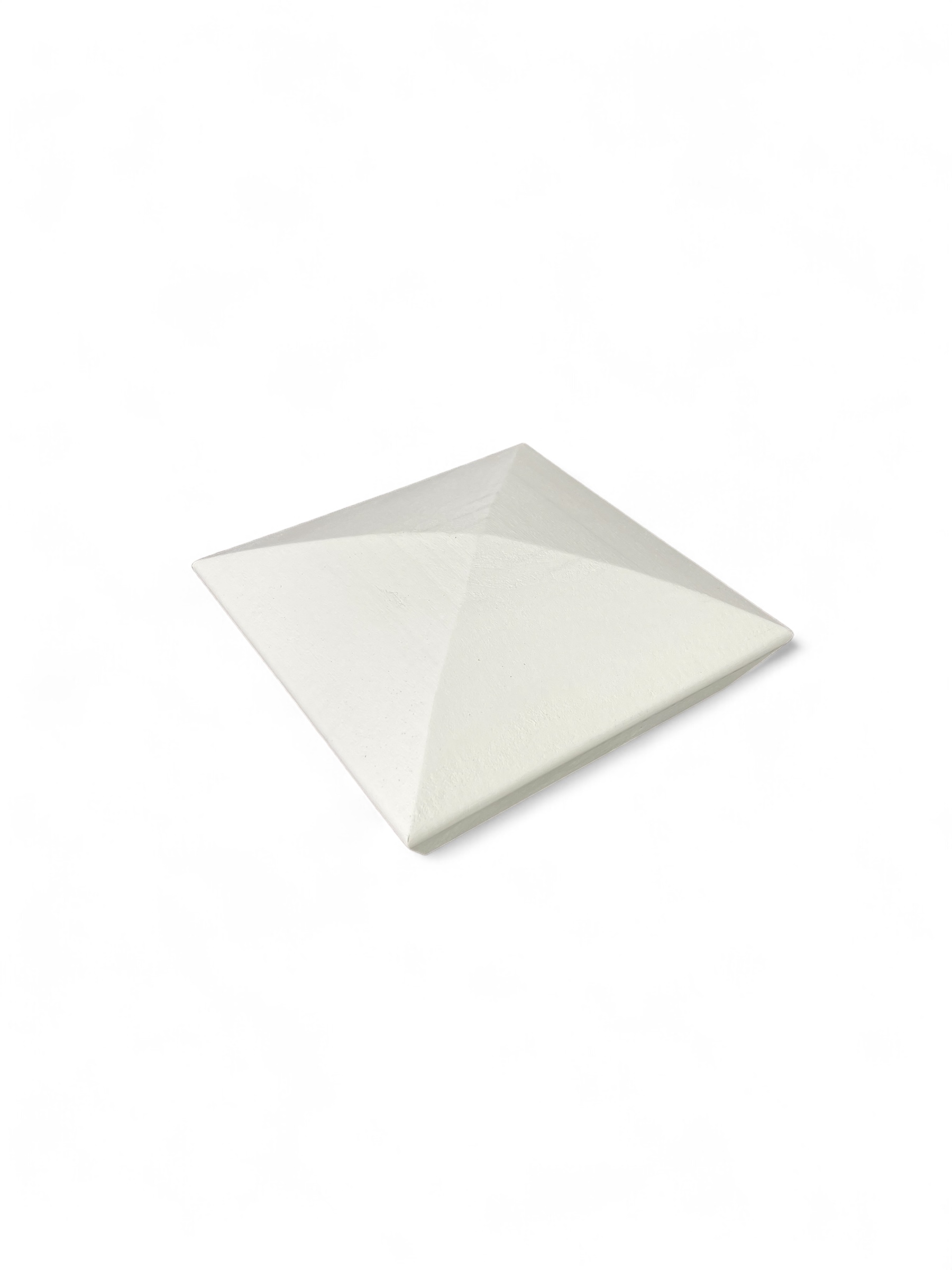 White Primed Smooth Pyramid Cap 90mm