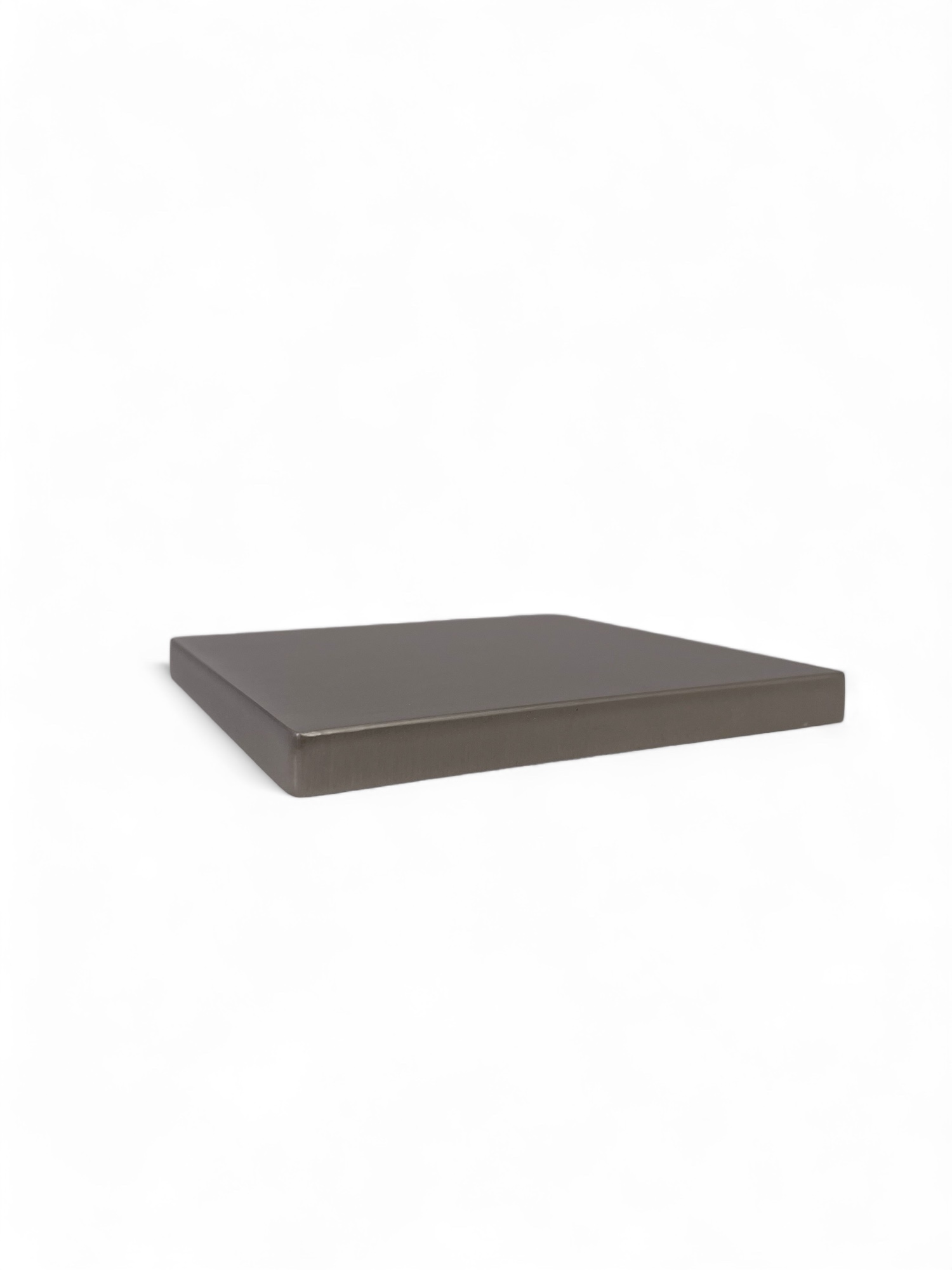 Brushed Nickel Metal Square Modern Cap