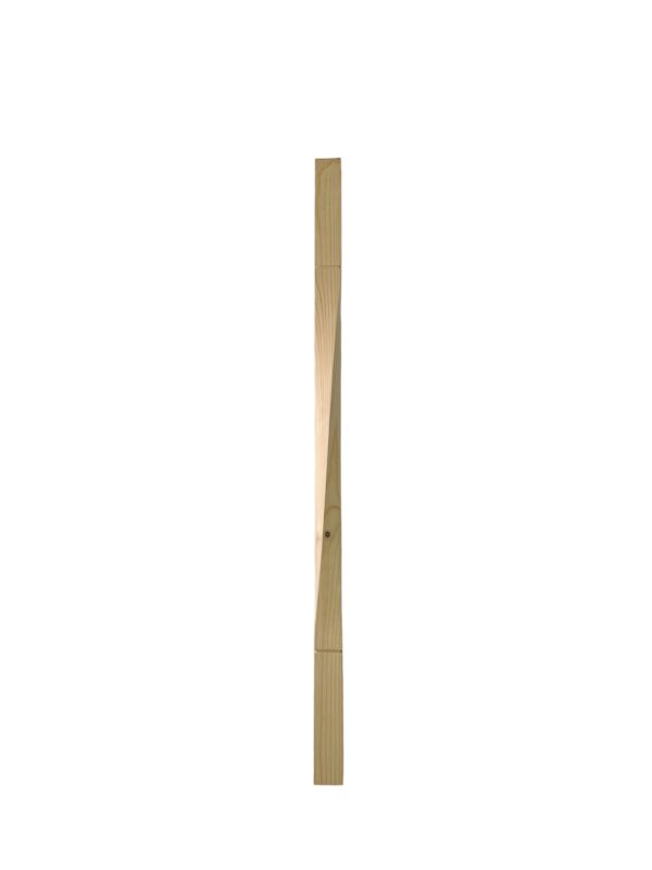 Pine Contemporary Raymond Twist Stair Spindle