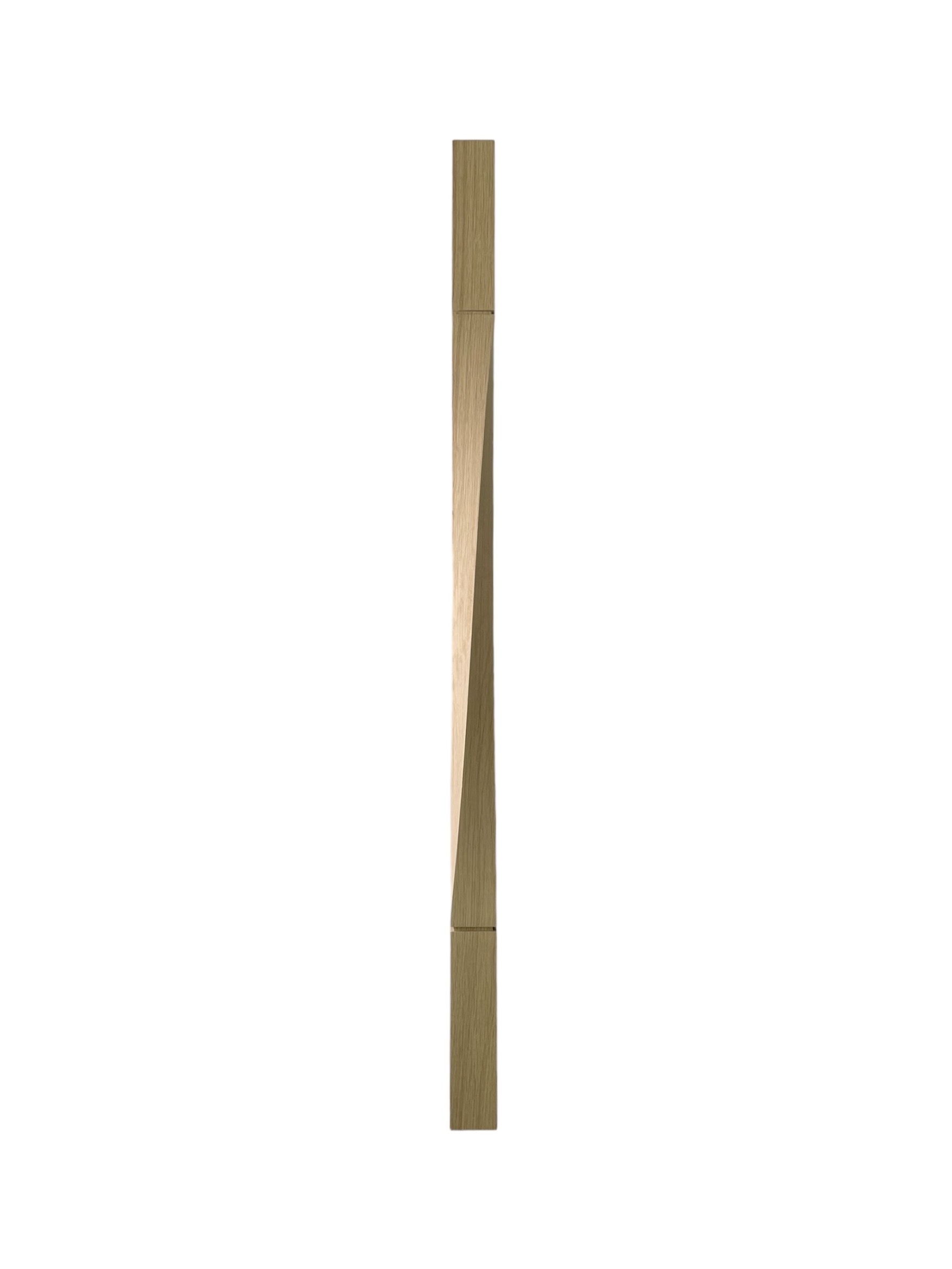 Oak Contemporary Raymond Twist Stair Spindle 41mmx900mm