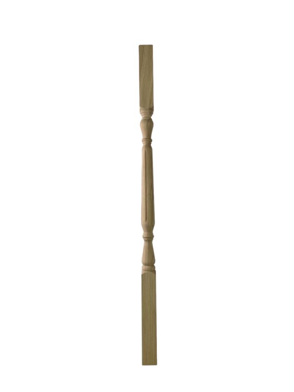 Oak Fluted Oxford Stair Spindle