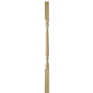 Pine Barley Twist Stair Spindle