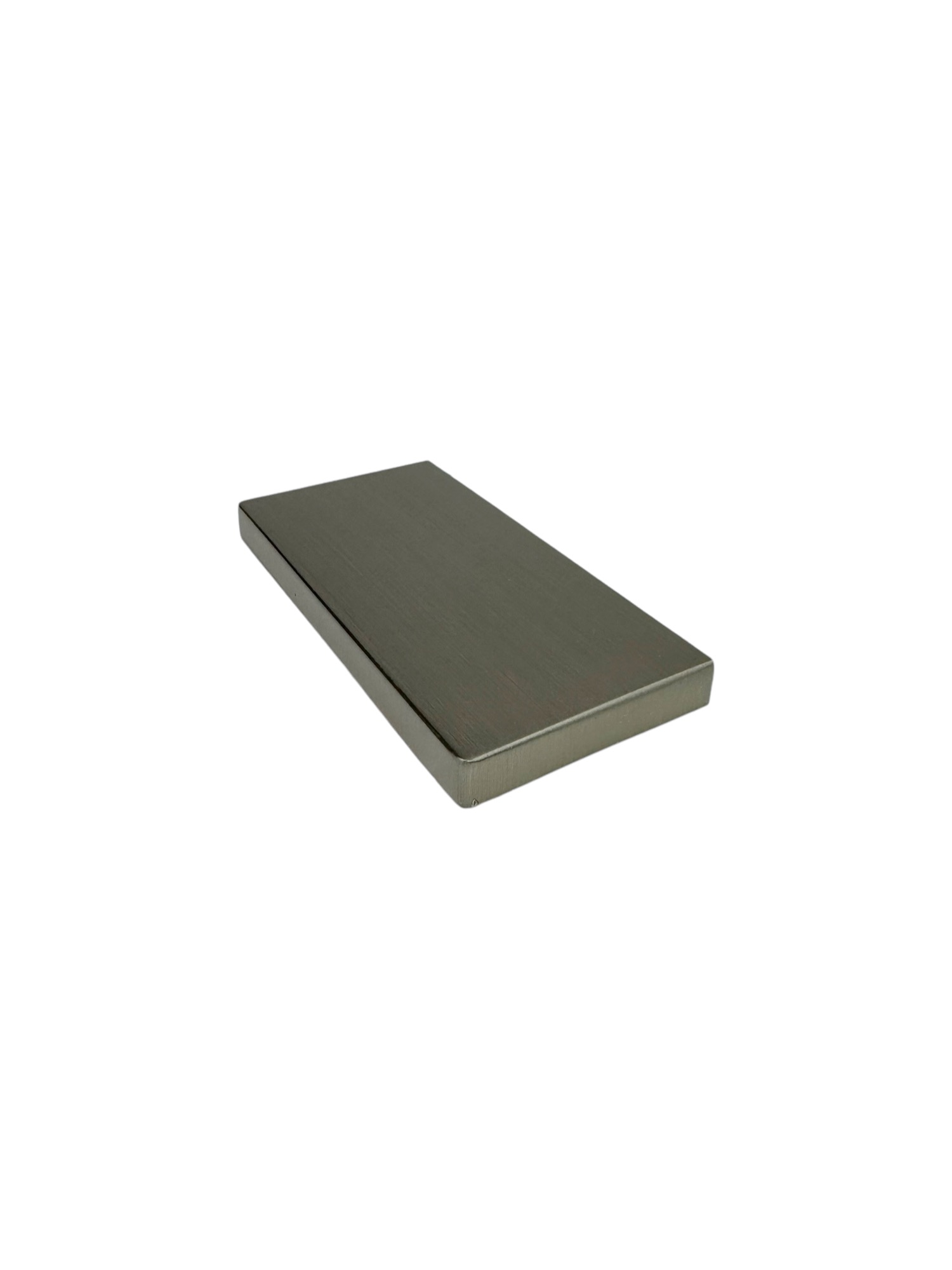 Brushed Nickel HALF Metal Square Modern Cap