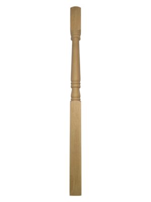 Oak Georgian Turned One Piece Newel Post 90mm x 1490mm