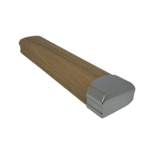 1.0m Solution Oak & Chrome or Brushed Nickel Wall Handrail Kit