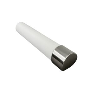 2.4m Mopstick White Primed & Chrome or Brushed Nickel Wall Handrail Kit