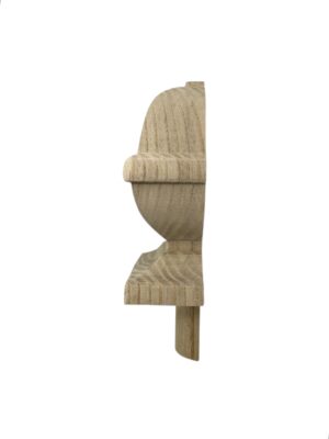 Ash HALF Square Acorn Newel Cap 90mm
