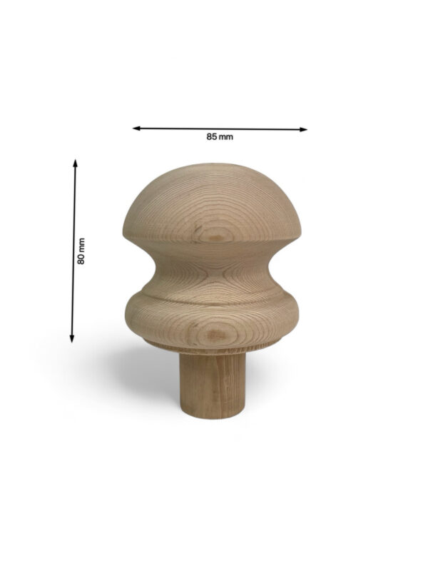 Hemlock Mushroom Newel Cap 83mm - Image 3