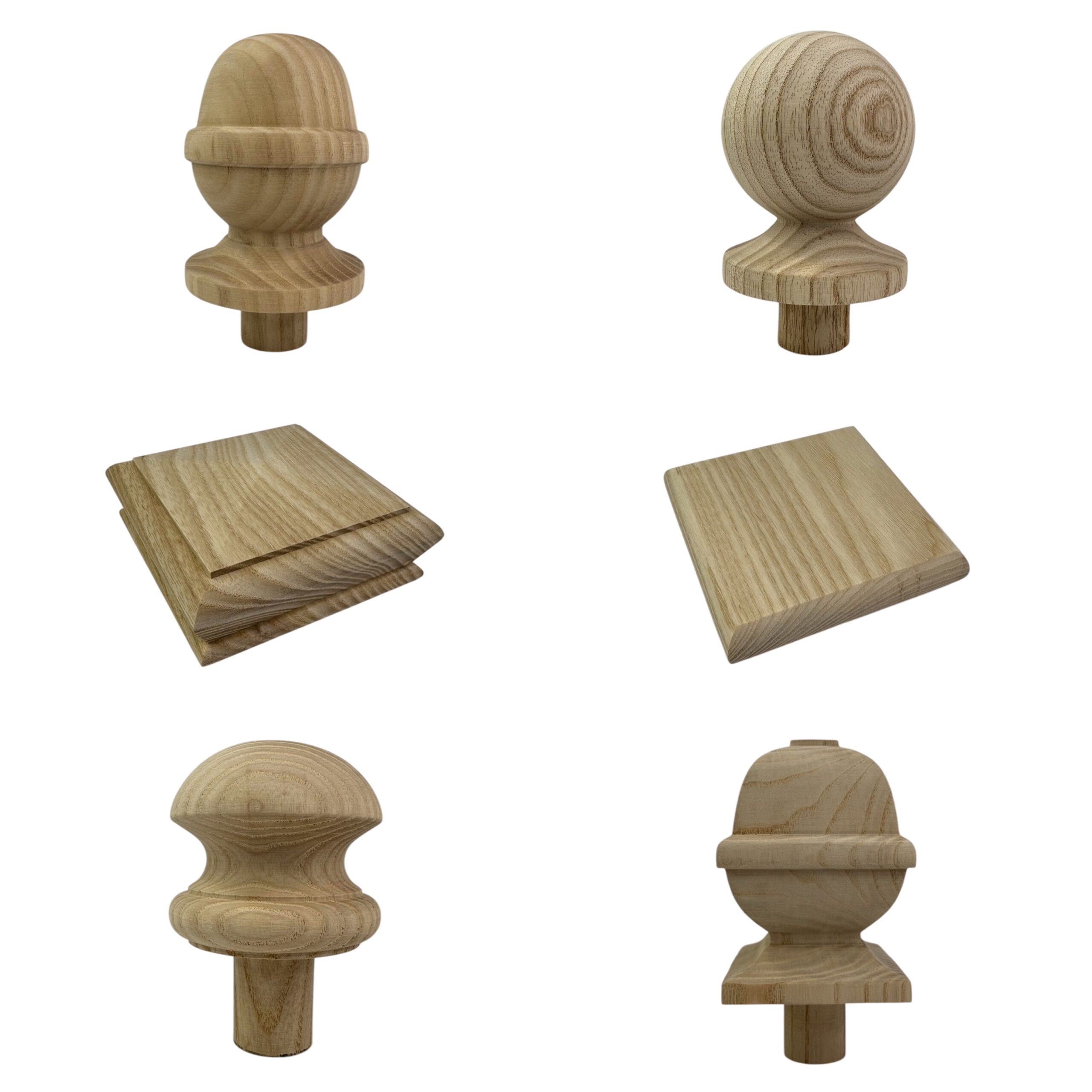 Ash 90mm Newel Caps