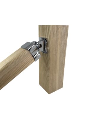 Traditional Chrome Adjustable Handrail Connector