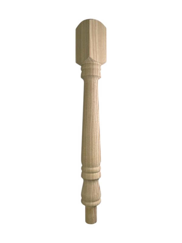 Ash Turned Georgian Newel Post 90mm x 730mm