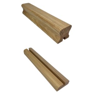 Ash 8mm Glass Handrail and 2-part Baserail