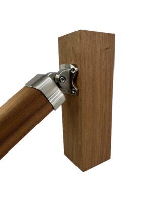 Traditional Brushed Nickel Adjustable Handrail Connector