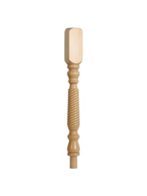 Pine Barley Twist Newel Post 90mm x 790mm