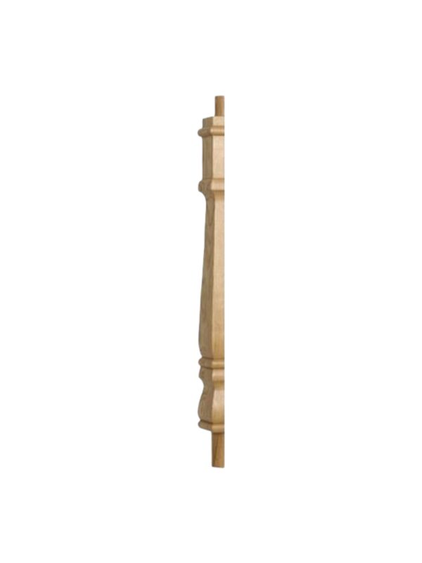 Pine Provincial Square HALF Continuous Newel Post 90mm x 675mm