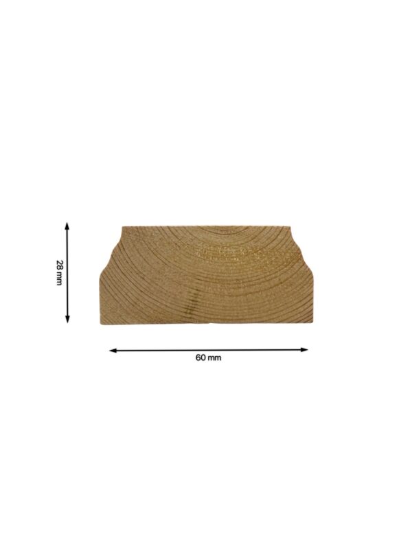 Pine Stair Handrail and Baserail 41mm - In Various Lengths - Image 9