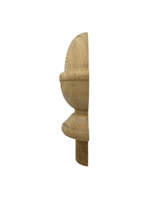 Hemlock HALF Acorn Newel Cap 83mm