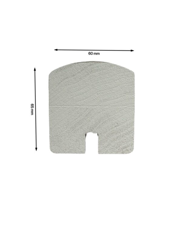 White Primed Modern Handrails and Baserails - For Metal Spindles - Image 3