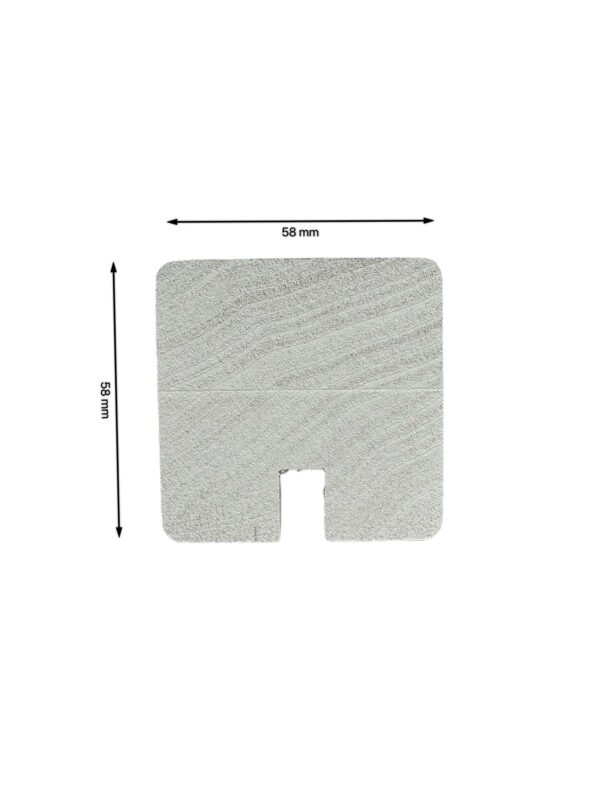 White Primed Square Handrails and Baserails - For Metal Spindles - Image 3
