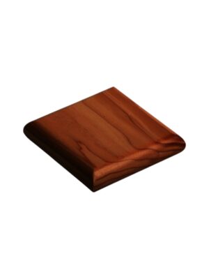 Sapele Square Flat Newel Cap 90mm