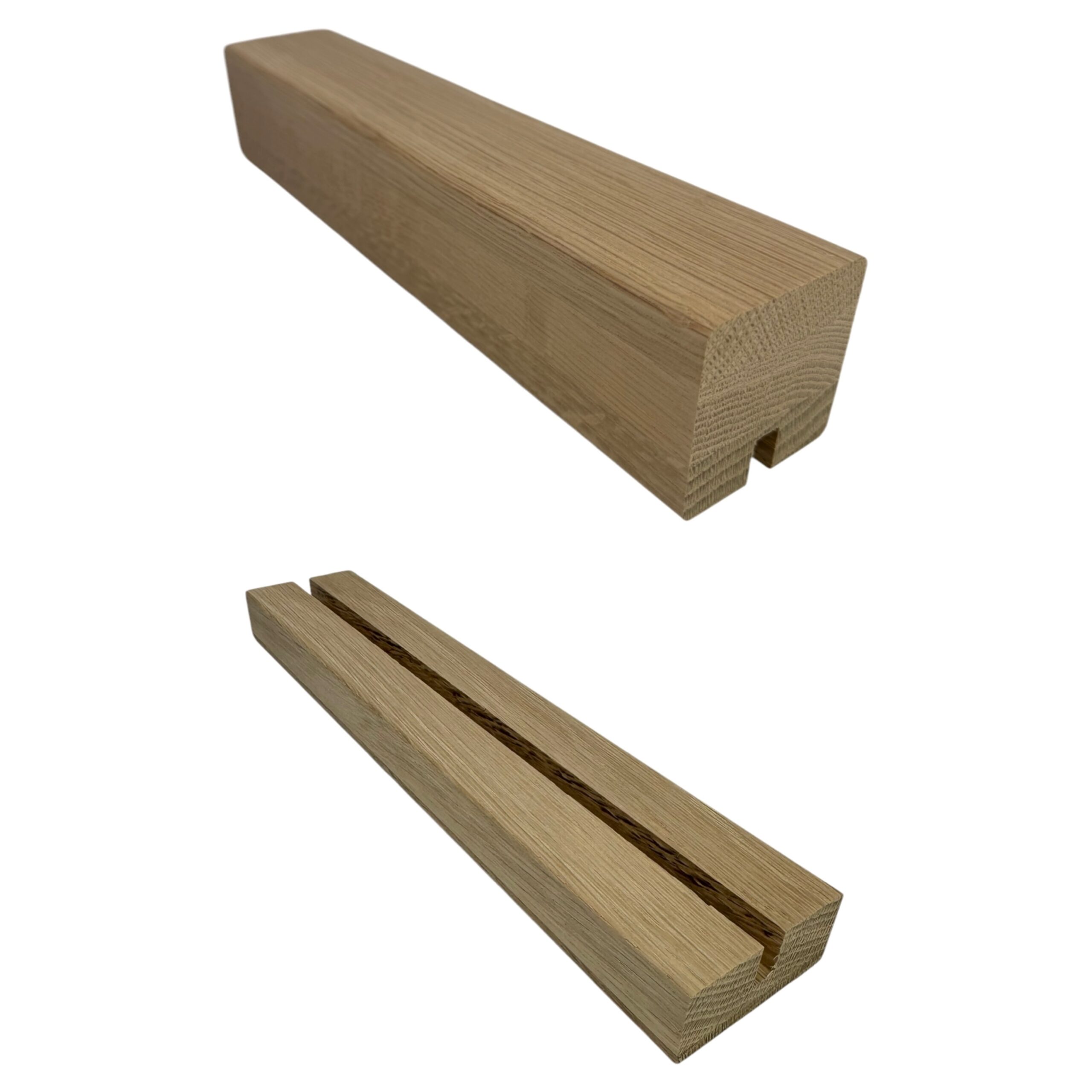 Oak Square Handrails and Baserails - For Metal Spindles