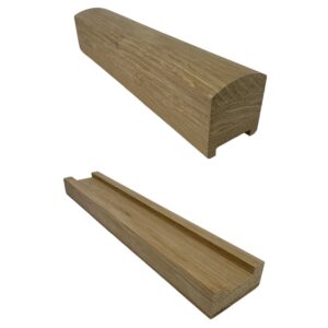 Oak Modern Handrails and Baserails
