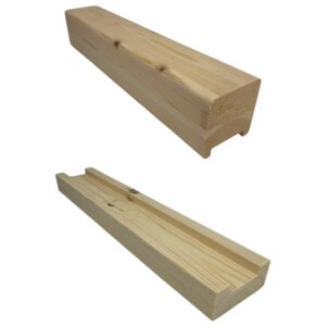 Pine Square Handrails and Baserails - In Various Lengths