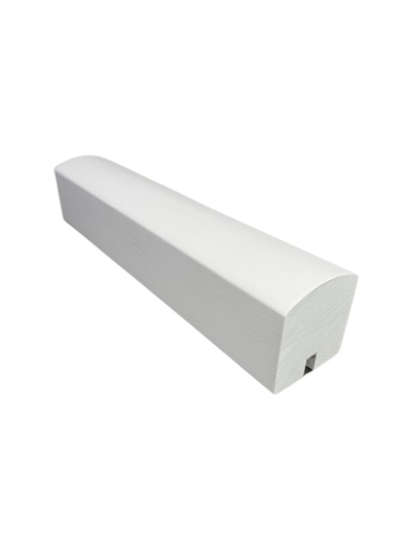 White Primed Modern Handrails and Baserails - For Metal Spindles - Image 2