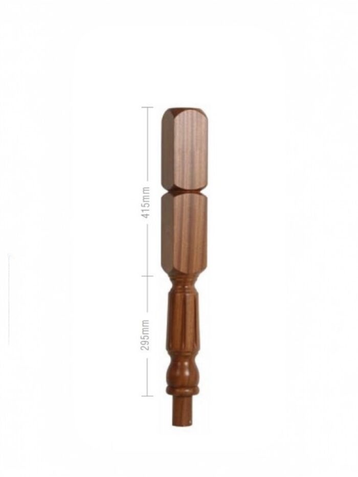 Hemlock Fluted Oxford Double Block Newel Post 90mm x 710mm - Image 2