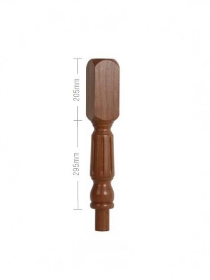 Pine Fluted Oxford Pulpit Newel Post 90mm x 500mm - Image 2