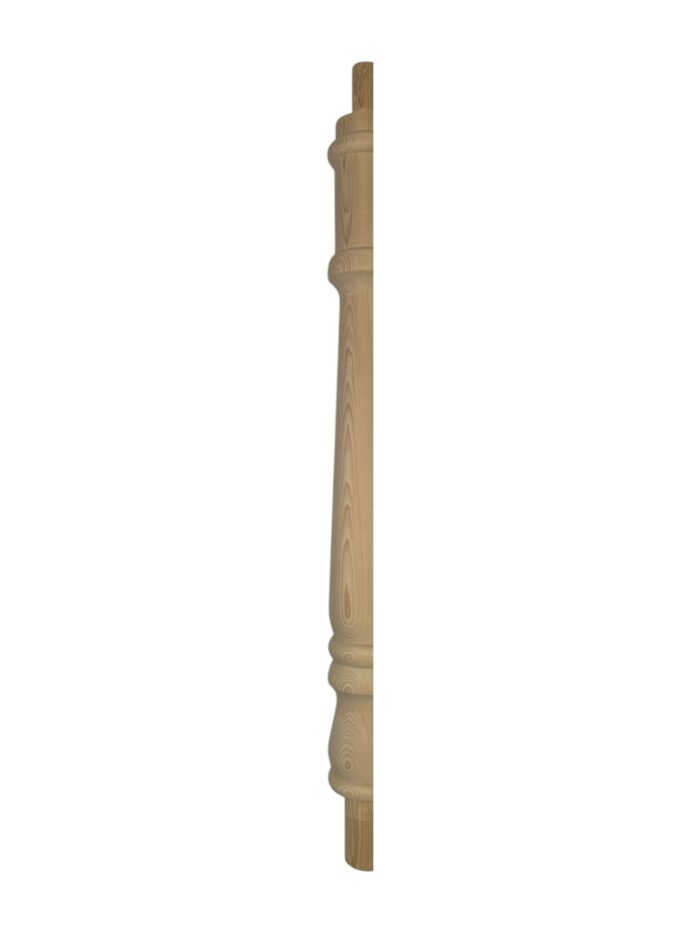 Hemlock Georgian Turned HALF Continuous Newel Post 90mm x 675mm