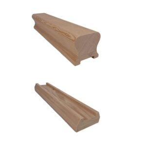Hemlock Stair Handrail and Baserail 32mm - In Various Lengths