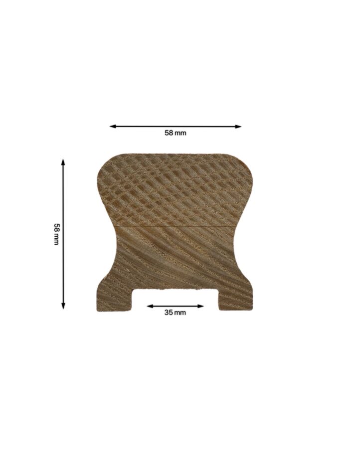 Sapele Stair Handrail and Baserail 35mm - In Various Lengths - Image 4