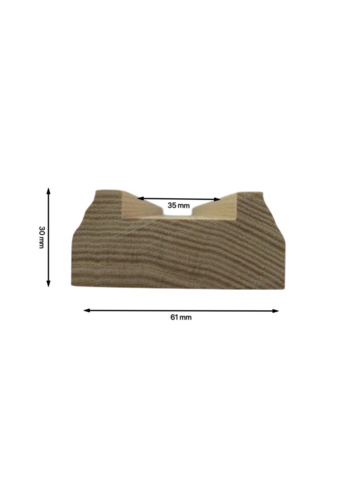 Sapele Stair Handrail and Baserail 35mm - In Various Lengths - Image 9