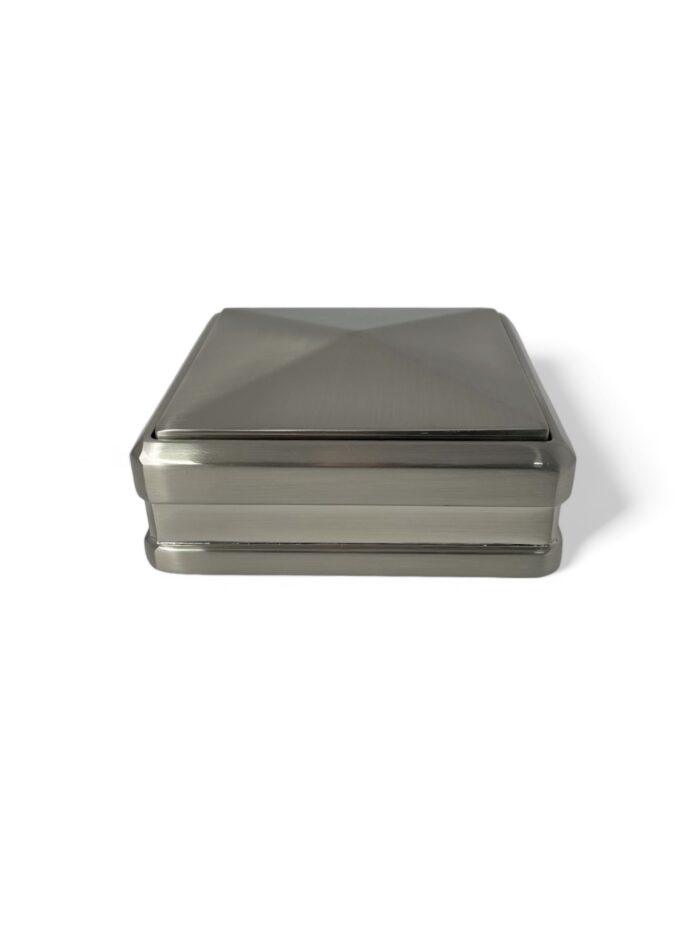 Solution Brushed Nickel Newel Post Full Cap - Image 13