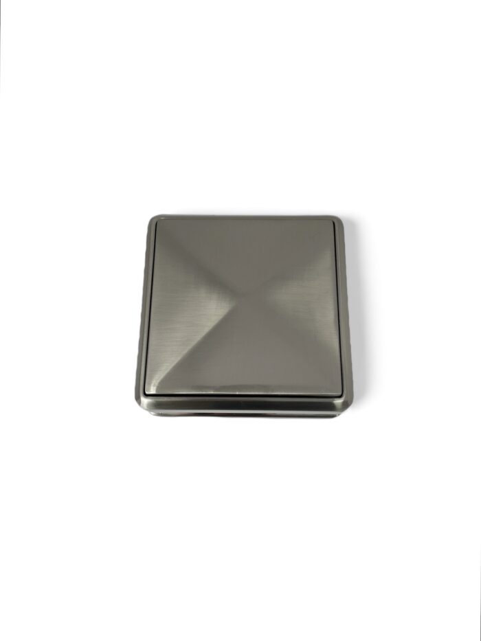 Solution Brushed Nickel Newel Post Full Cap - Image 14