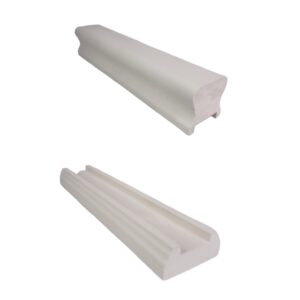 White Primed Stair Handrail and Baserail 32mm - In Various Lengths