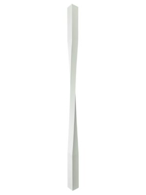 White Primed Contemporary Raymond Twist Stair Spindle 41mm x 900mm