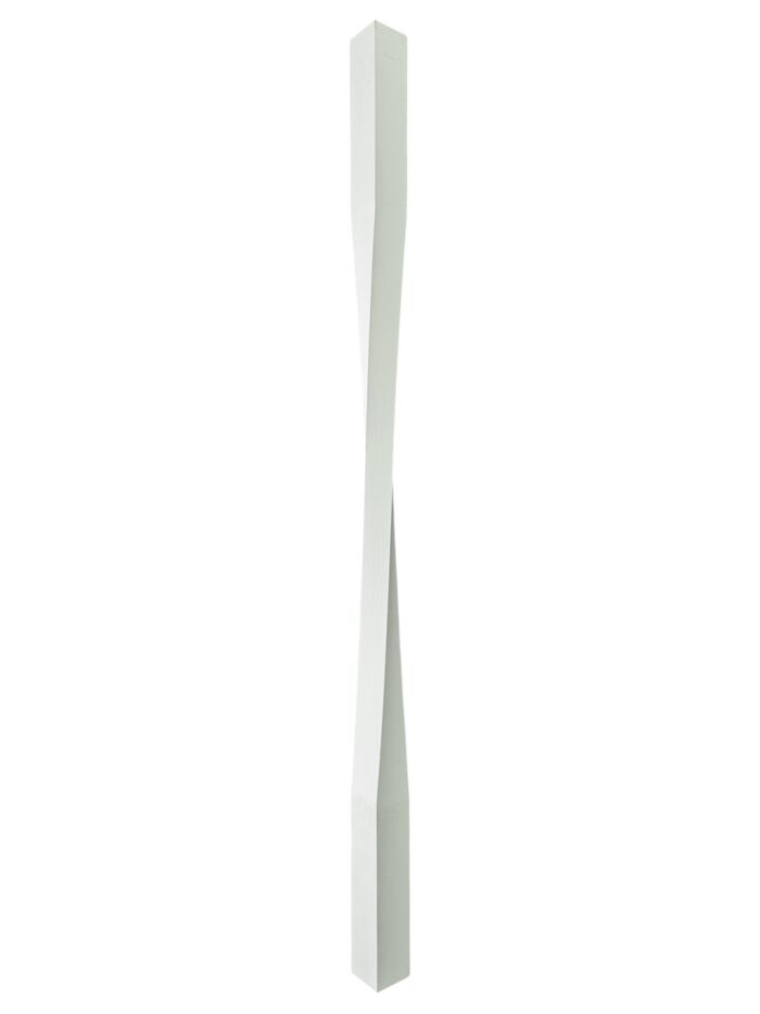 White Primed Contemporary Raymond Twist Stair Spindle 41mm x 900mm