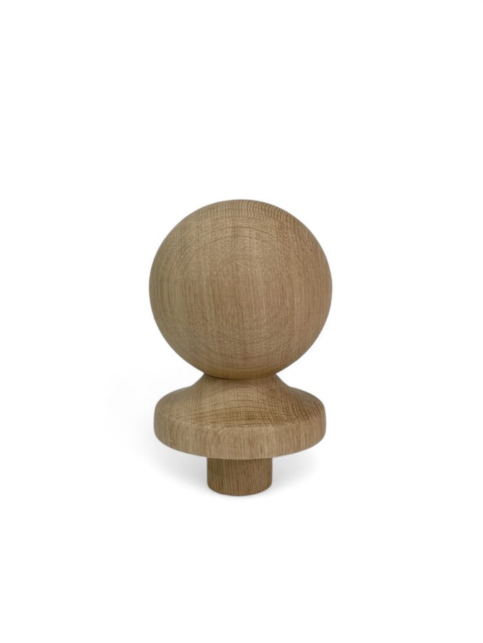 Oak Ball Newel Cap 90mm