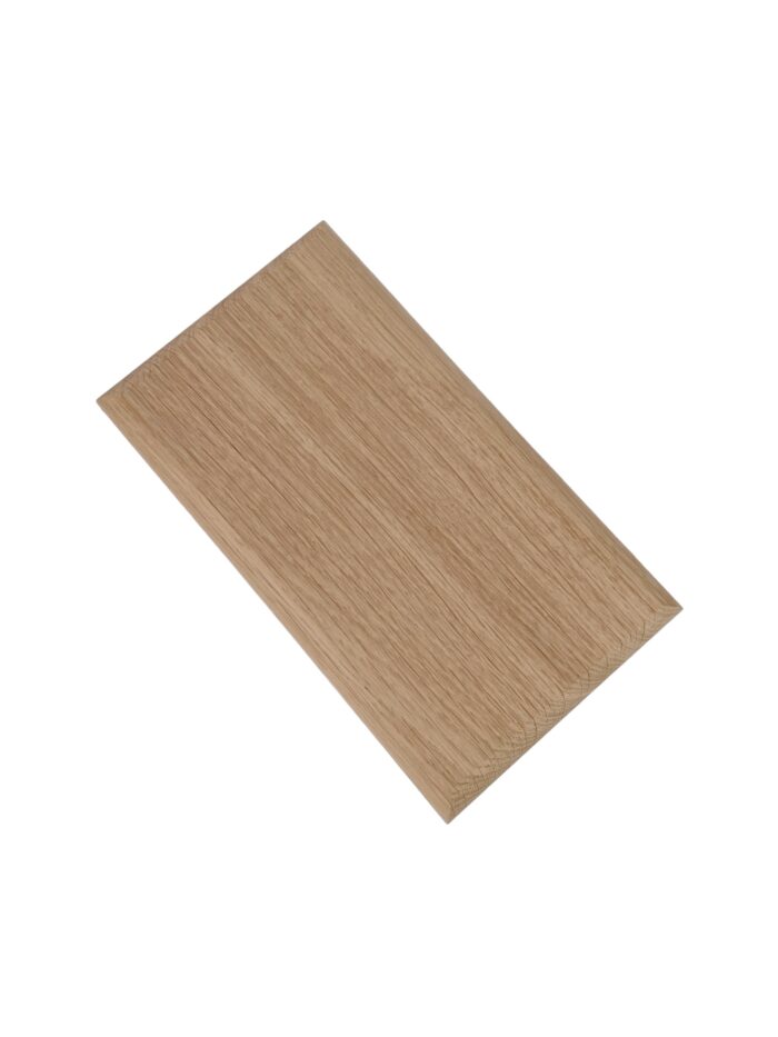 Oak Double Flat Newel Cap 166mm x 83mm - Image 2