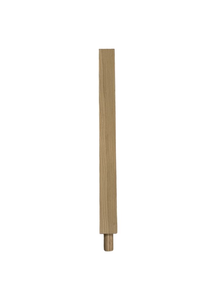 Oak Square Spigot HALF Newel Post 83mm x 1000mm