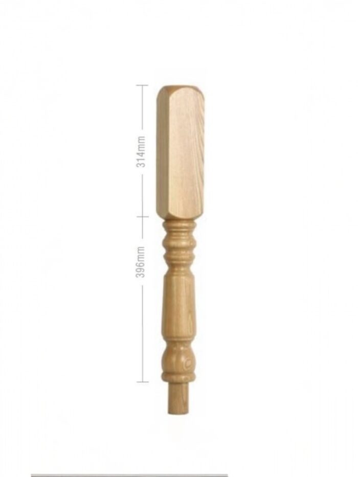 Pine Oxford Block Newel Post 90mm x 710mm - Image 2