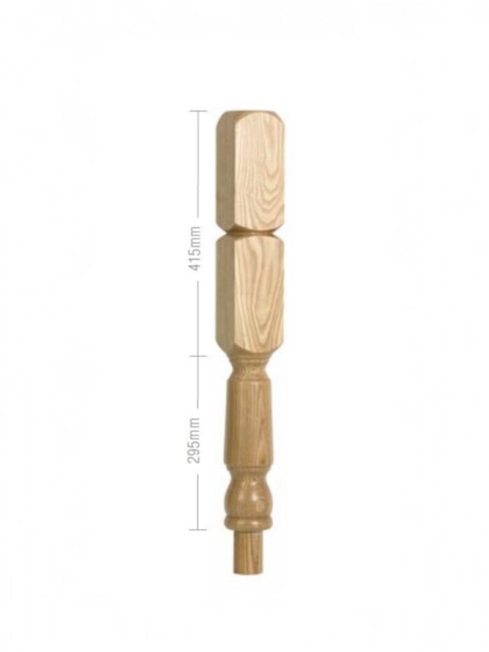 Pine Oxford Double Newel Post 90mm x 710mm - Image 2
