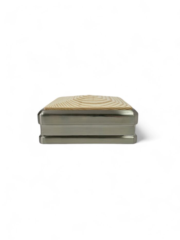 Solution Brushed Nickel Newel Post Full Cap - Image 4