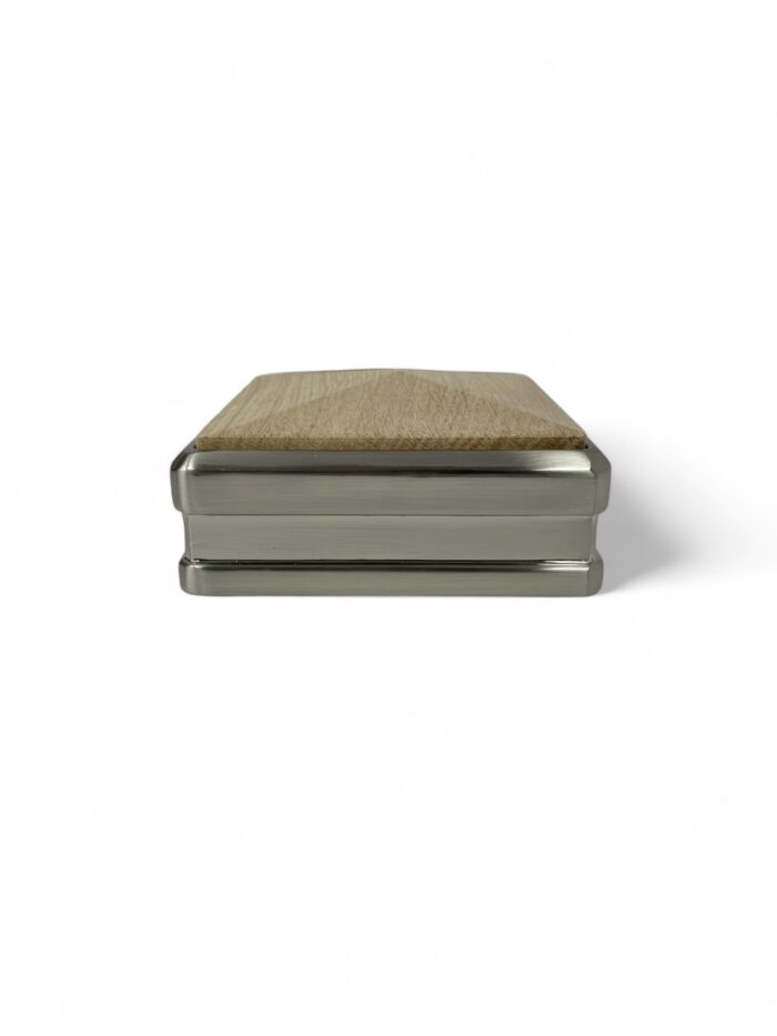 Solution Brushed Nickel Newel Post Full Cap - Image 6