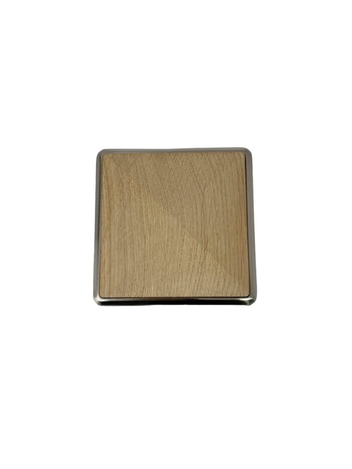 Solution Brushed Nickel Newel Post Full Cap - Image 3